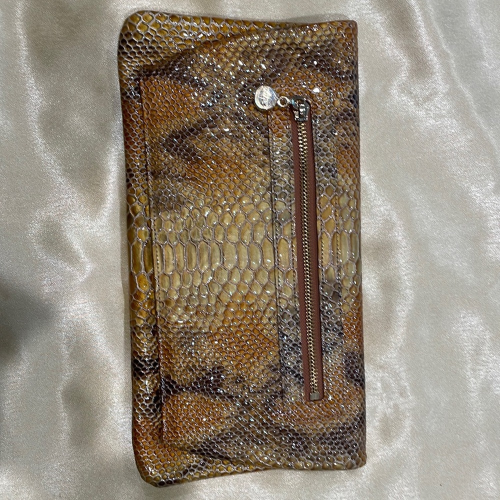 New, with tag, Abas clutch and dust bag